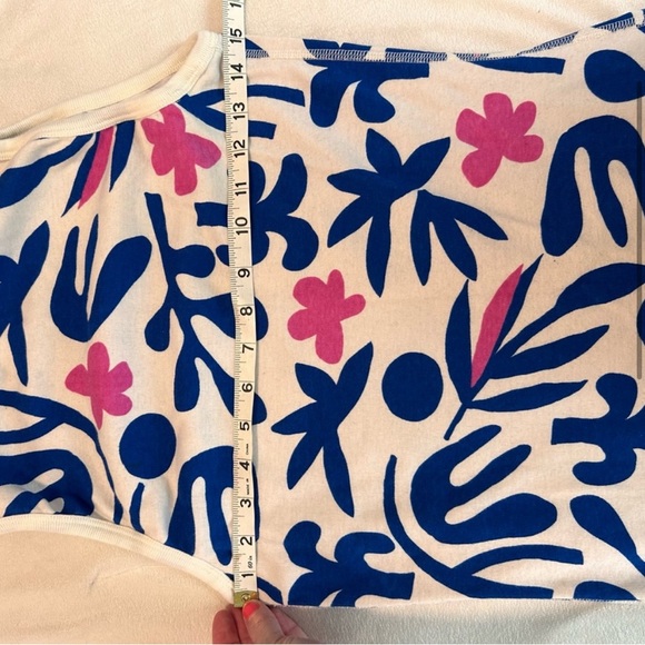 Hanna Andersson Tank Top & Drawstring Shorts Floral Big Patterned Organic Cotton - Picture 3 of 10